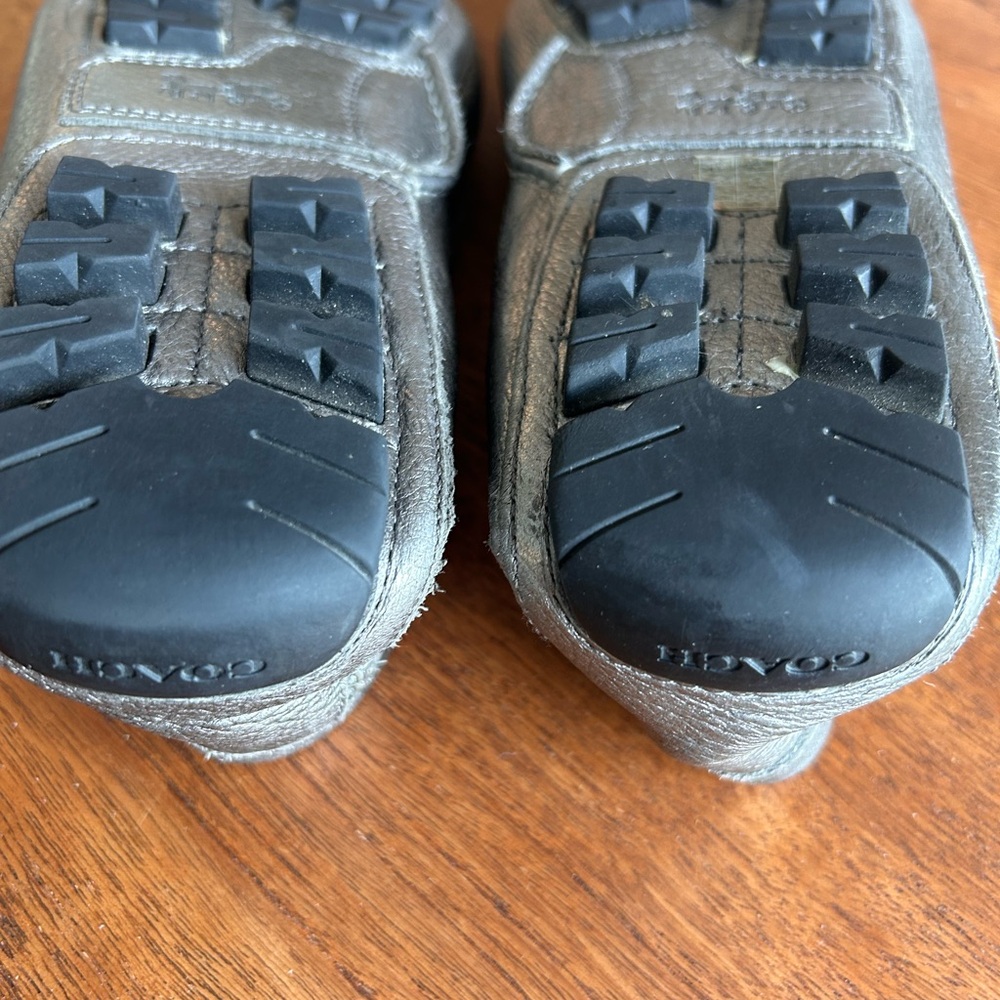 Coach Metallic Silver Women's Loafers - Picture 5 of 5